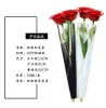 Single Rose Flower Sleeve Wrap Cellophane Lucency Packing bag High-grade Gift Flowers Wrapping bag 50pcs/bag