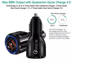 SIPU fast charging newcars adapter qc 3.0 dual port usb car charger  Port USB Fast Car Charger for iPhone Samsung Tablet