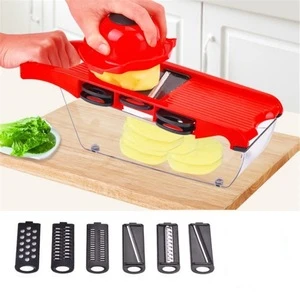 Slicer Vegetable Cutter with Stainless Steel Blade Manual Potato Peeler Carrot Cheese Grater Dicer Kitchen Tool