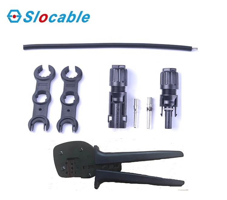 Slocable Cable Stripper Spanner Hollow Copper and Solid Copper Bar Connector Hand Toolkit for Solar System