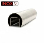 Slotted Round Tube for Top Capping Rail System Round Slot Rail System for Glass Balustrade Handrail