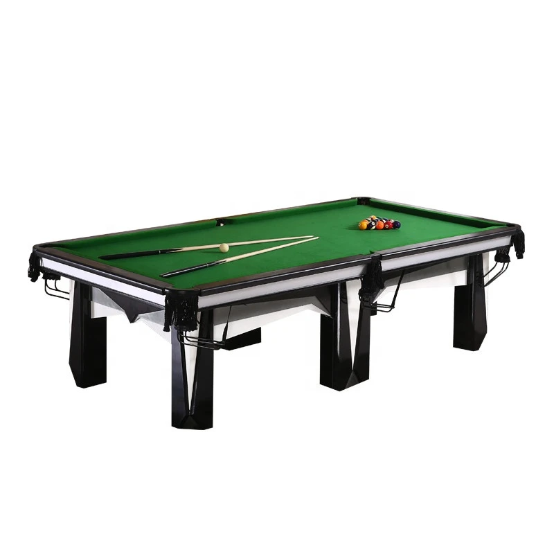 Snooker billiard table with stick accessories 9 ball pool table dining