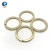 Import solid brass flat wire split key ring copper keychain accessories keyring from China