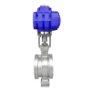 SONGO DN32 stainless steel 304 wafer V type Electric intelligent type explosion proof Motor Operated ball valve