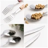 South America High Grade Flatware Wooden Handle spoon fork knife 4pcs Stainless Steel Steak Cutlery Set