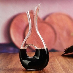 special design high quality lead free crystal wine decanter