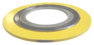 Spiral Wound Gasket, 1/2&quot; Pipe Size, 150 LB Class Flange, 304 Stainless Windings with Graphite Filler (10 gaskets)