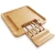 Import Square Bamboo Cheese Board and Knife Set with Cutlery In Slide Out Drawer Cheese Platter Cutting Board from China