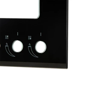 square hole cooktop glass for gas stove cooker