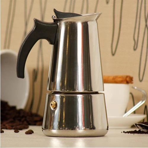 Stainless Steel 304 Induction cooker special 6cup Moka pot/ metal coffee maker