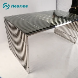 stainless steel frame metal iron base glass indoor dinning table set luxury classical modern nordic home furniture dining tables
