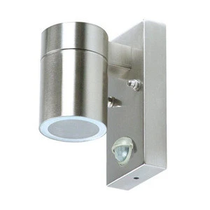 Stainless Steel pir sensor double/single led wall light outdoor gu10
