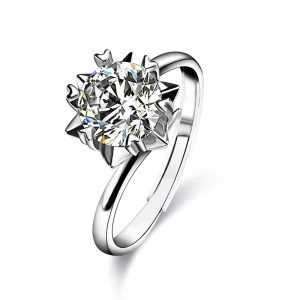 Starsgem Hot sale Fashion Silver 925 Unisex Sets Wedding Bridal Ring Set Women Jewelry