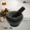 stone mortar and pestle with turning surface