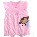 summer newborn children cotton climbing clothes baby tattoo neonatal climbing clothing baby romper