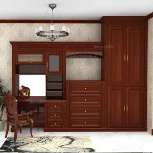 SUOFEIYA Modern Wooden Custom Bedroom Solid Wood Furniture Mirrored Dresser
