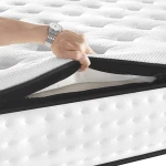 Super queen king size double deck micro pocket spring mattress