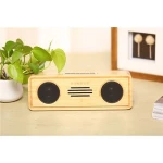 Superior custom bookshelf bluetooth subwoofer speaker bamboo wooden speakers