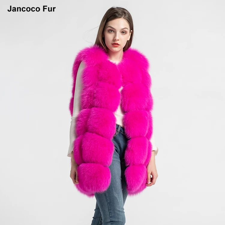 Superior Quality Real Fox Fur Gilets Women Winter Warm Fur Vest High Quality