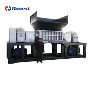 Supplier Double Shaft Small Plastic Shredder Recycling Machine