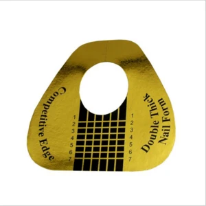 Supply custom logo 500pcs/roll horseshoe paper nail extension forms