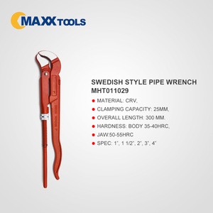 Swedish S type pipe wrench Crv wrench for pipes