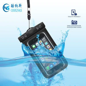 Swimming mobile phone waterproof cover case with armband