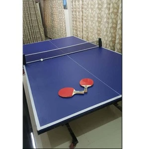 Table Tennis Table with Table Tennis Racket, Table Tennis Adjustable Net, Table Tennis Ball - Ping Pong Fold Table indoor game