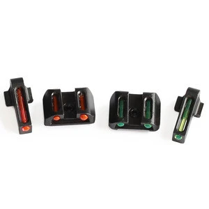 Tactical Hunting Red Green Fiber Optic Front Combat Rear Sights focus-lock gun sight for Sig Sauer #8 Front / #8 Rear for P320