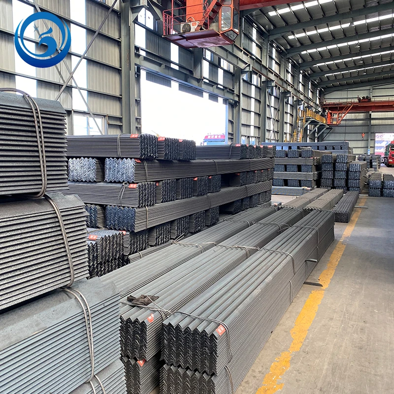 Tangshan iron ss400 grade 50x50x6mm v shaped steel angle bar standard length