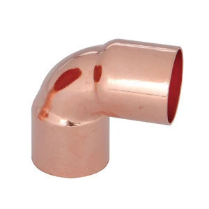 Tee connection 3 way refrigeration copper elbow press connector plumbing copper fitting