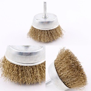 teel wire wheel cup brush with shank