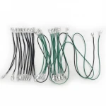Terminal Arcade Push Button Led Light Cable Wire Harness To PC Power Supply with 6.4mm quick connector