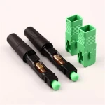 The optical fiber fusion splice ftth sc apc fast connector fiber