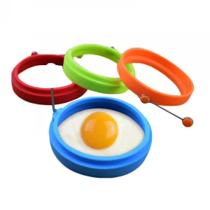 thickened round silicone  DIY omelette mold egg frying mold for kitchen