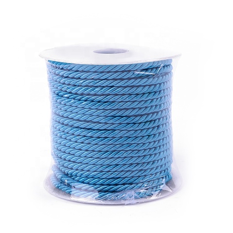 Buy Three Strands Of Colored Rope Solid Color Polyester Custom Twisted ...