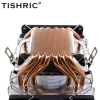 TISHRIC  6 Heat Pipes  CPU Cooler PC Radiator 4 Pin PWM RGB Cooling Fan for Intel LGA 1150 1151 1155 1366 2011 X79 X99 AM3 AM4