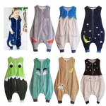 Top quality cheap flannel comfortable kids shark sleeping bag baby