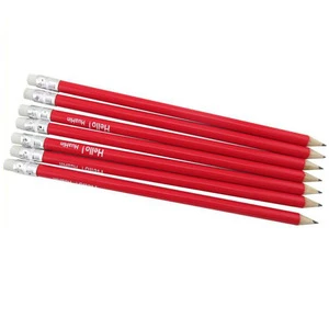 Top Quality Wooden Red HB Pencil With Eraser