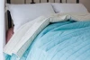 TOP SALE custom design quilted plain bedspread with different color