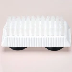 TOPFENG - Fingernail cleaning brush easy to fix nylon Plastic Fingernail Nail slit cleaning nail brush with Suction Cups