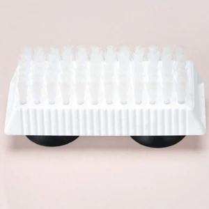 TOPFENG - Fingernail cleaning brush easy to fix nylon Plastic Fingernail Nail slit cleaning nail brush with Suction Cups