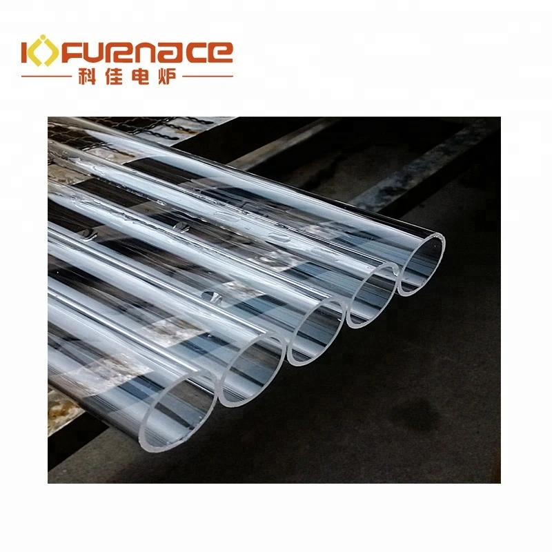 Translucent Quartz Pipe Type and Polished Surface Treatment Quartz Glass tube