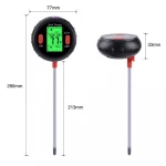UDWELLS Farm Plant 5 In 1 Backlight Digital Light Soil PH Probe Meter