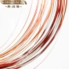 Ultra-fine enameled wires 0.26mm Polyesterimide enameled round copper wires with self bonding layer.