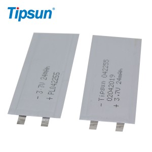 ultra thin 3.7v lipo battery lithium polymer for smart card 042255