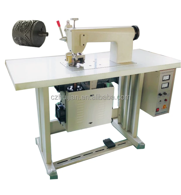 Ultrasonic lace cutting / welding sewing machine / made in china