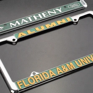 Universal Stamping License Plate Frame Metal License Plate for Car
