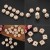 Import Unpainted Faceted Geometric Wood Beads Natural Polygons Beads Wooden Spacer from China