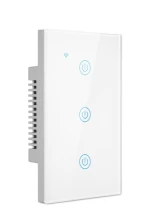 US standard wifi control Switch sensor light switch 240 V 3 gang 1 way New product modern Smart tuya switch
